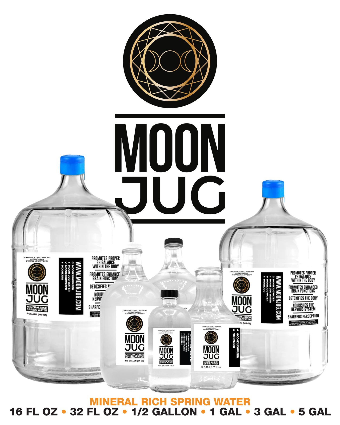 Moonjug Water 16oz | SIP Taste Test Collection