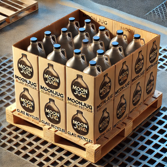 1/2 PALLET of MoonJug GALLON size - 30 cases/120 bottles per pallet, APPROVED VENDORS/WHOLESALE DISTRIBUTORS ONLY